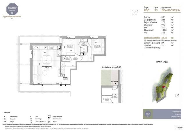 Sale Apartment 3 rooms 59 m² Praz-sur-Arly 74120