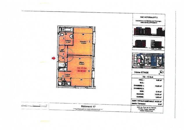 Location appartement 2 pièces 40.5 m² à Hellemmes-Lille (59260)