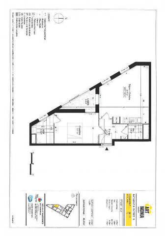 Location Appartement 2 pièces 43.03 m² Lille (59000)