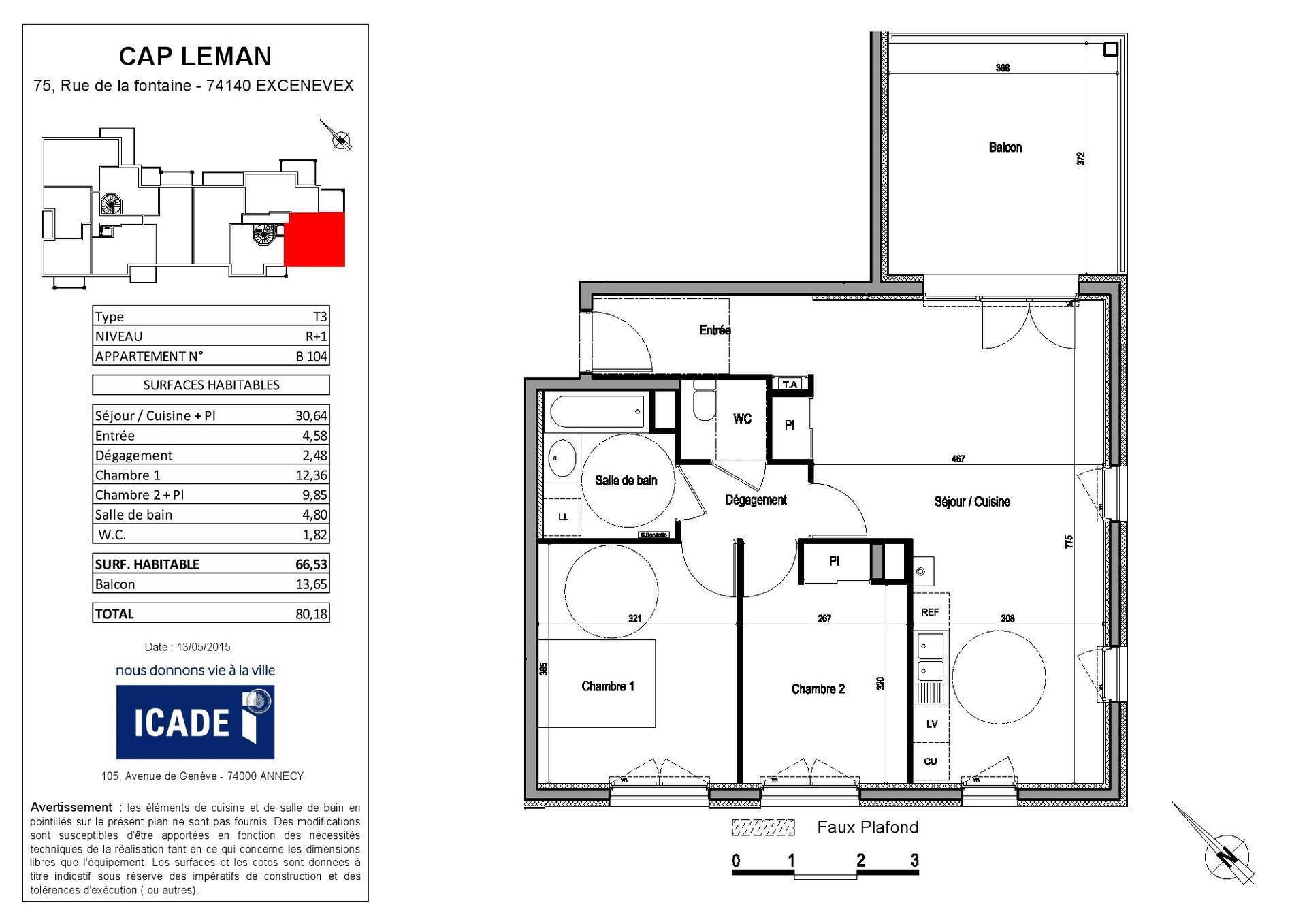 plan de appartement f3