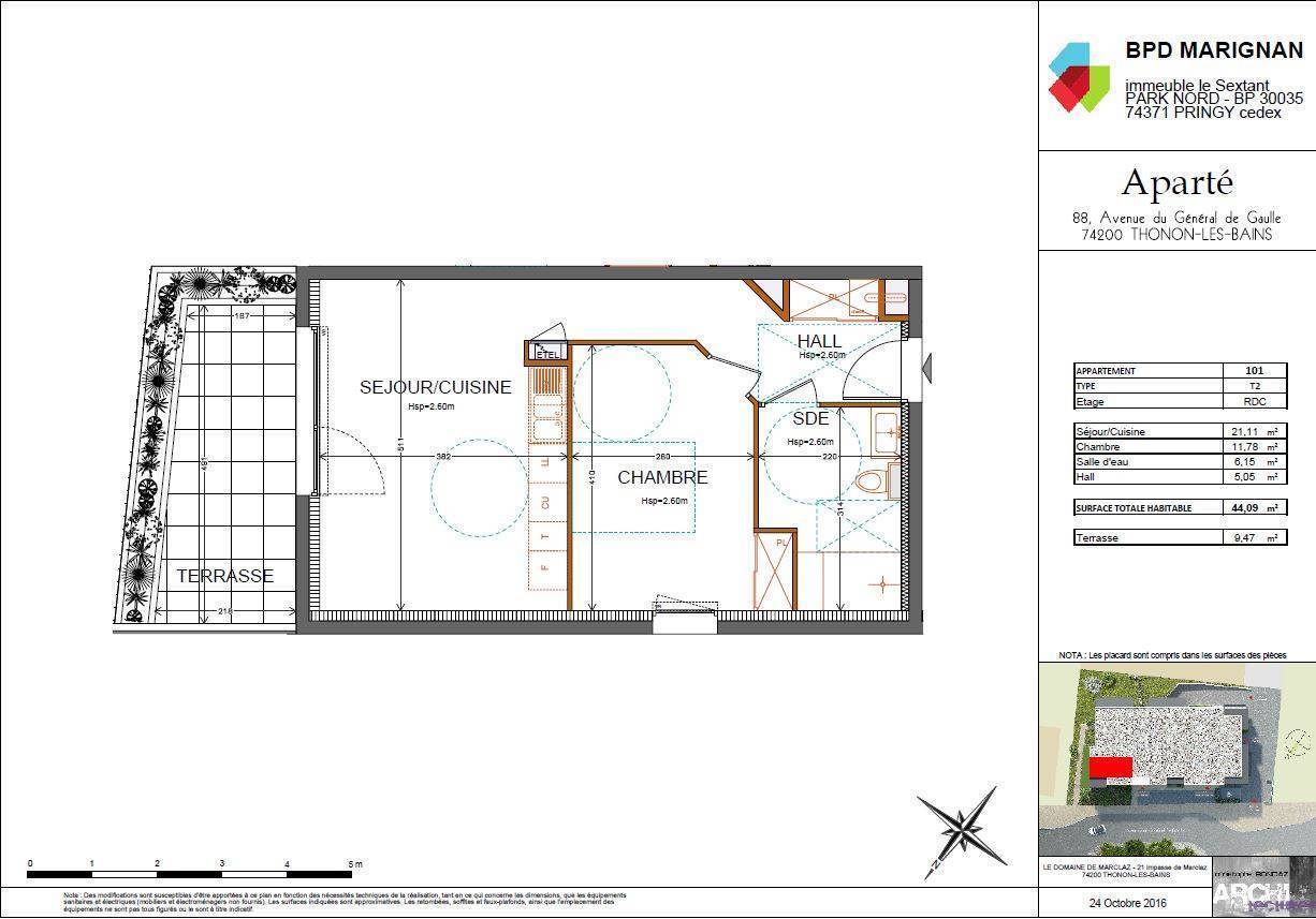 plan appartement t2