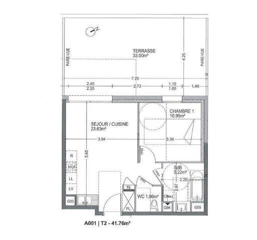 Vente Appartement 2 pièces 41.76 m² Saint-Cergues (74140)