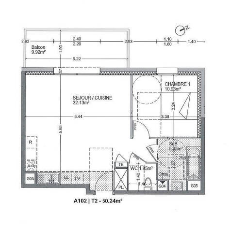 Vente Appartement 2 pièces 50.24 m² Saint-Cergues (74140)