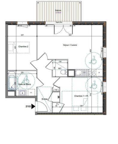 Vente Appartement t3 59.37 m² Châtillon-sur-Cluses 74300