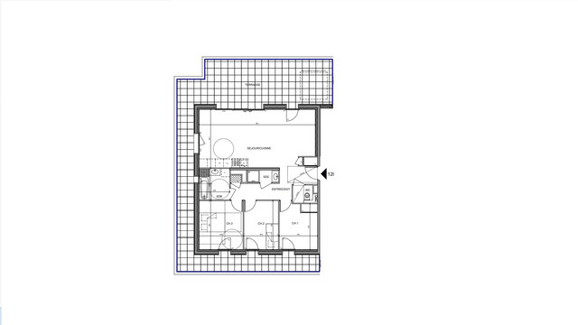 Sale New apartment 4 rooms 85.87 m² Évian-les-Bains 74500