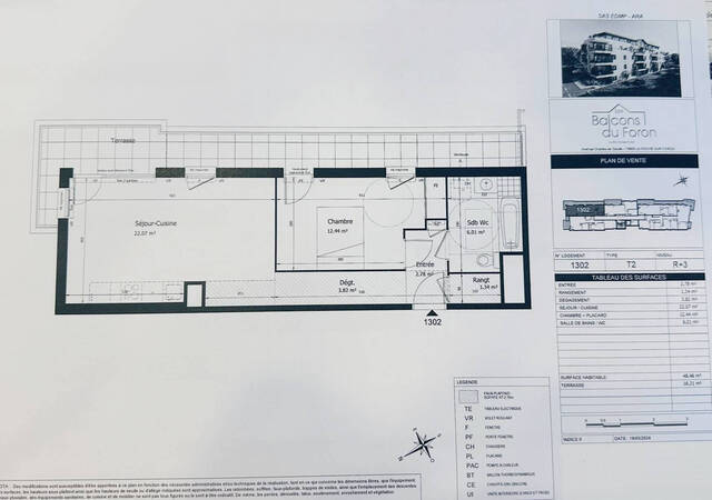 Vente Appartement 2 pièces 48.46 m² La Roche-sur-Foron 74800