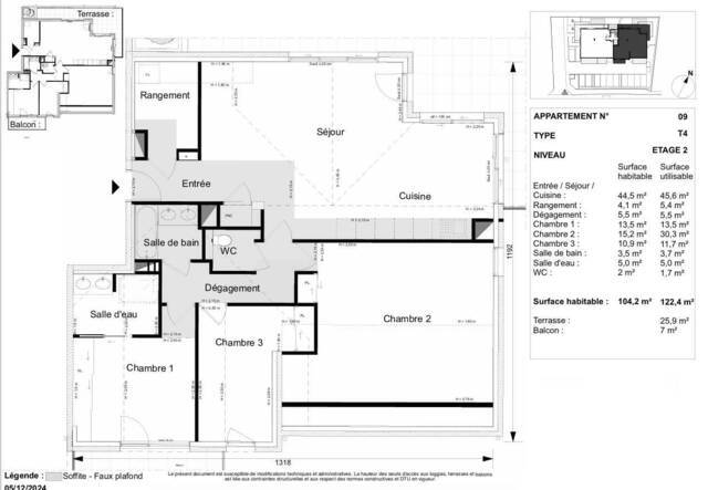 Vente Appartement 4 pièces 104 m² Messery 74140 PROCHE LAC