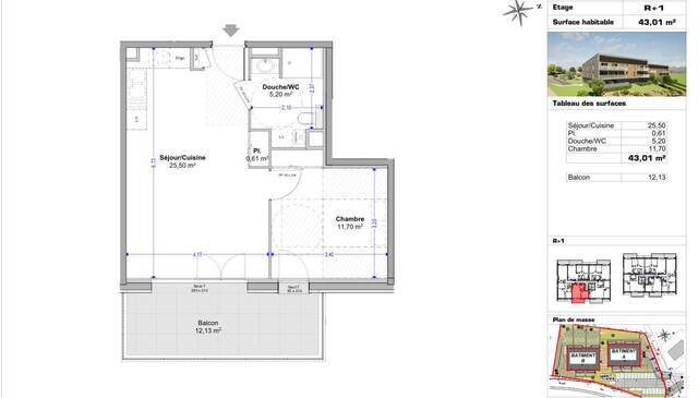 Vente Appartement 2 pièces 43 m² Viuz-en-Sallaz 74250 Pellet