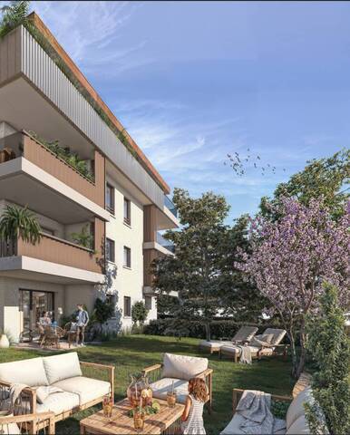 Vente Appartement rez de jardin 2 pièces 56.65 m² Douvaine 74140 Lotissement