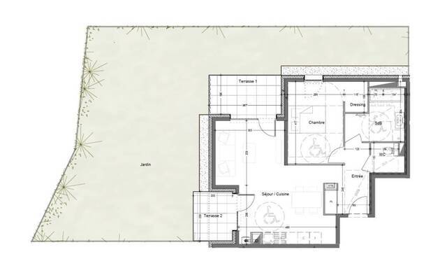 Vente Appartement rez de jardin 2 pièces 56.65 m² Douvaine 74140 Lotissement
