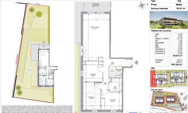Vente Appartement 4 pièces 80 m² Viuz-en-Sallaz 74250 Pellet