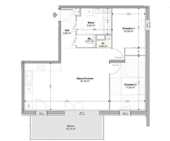 Vente Appartement 3 pièces 63 m² Viuz-en-Sallaz 74250 Pellet