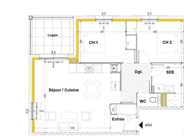 Vente Appartement 3 pièces 65 m² Vétraz-Monthoux 74100 Axe passage