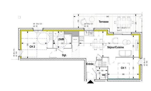 Sale Apartment rez of garden 3 rooms 60 m² Anthy-sur-Léman 74200