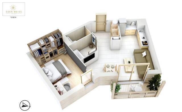 Sale Apartment 2 rooms 45 m² Les Gets 74260