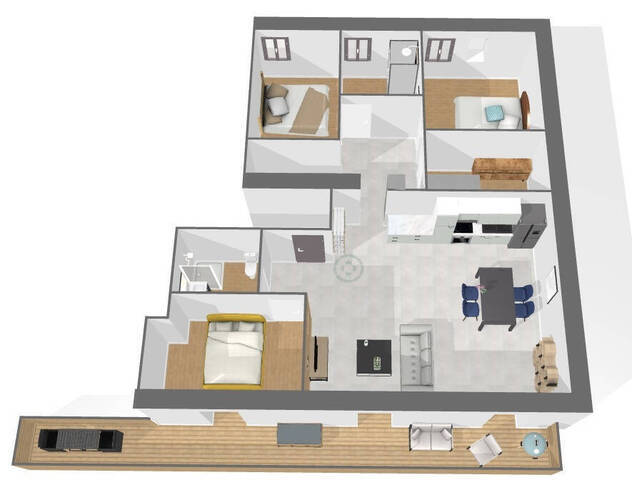 Sale Apartment 4 rooms 122.09 m² Viuz-en-Sallaz 74250