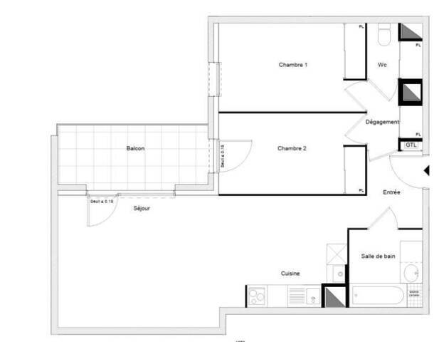 Sale Apartment 3 rooms 65 m² Cluses 74300 Proche De Tout Commerces