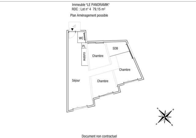 Vente Appartement 3 pièces 79 m² Bellevaux 74470