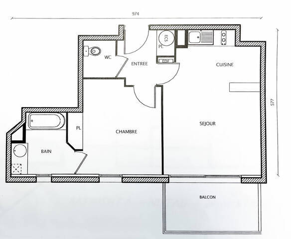 Vente appartement 2 pièces 43.43 m² à Bordeaux (33000)