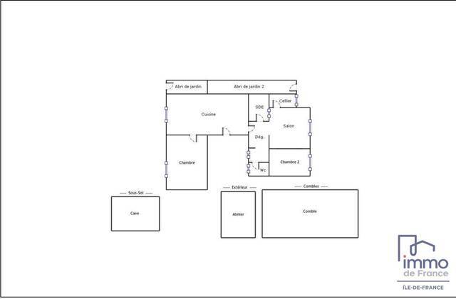 Vente maison 3 pièces 55.74 m² en Palaiseau (91120)
