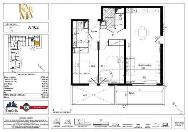 Location appartement neuf 3 pièces 72.4 m² à Montpellier (34000)