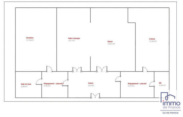 Vente appartement 3 pièces 76.32 m² à Paris 15e Arrondissement (75015) PORTE DE VERSAILLES