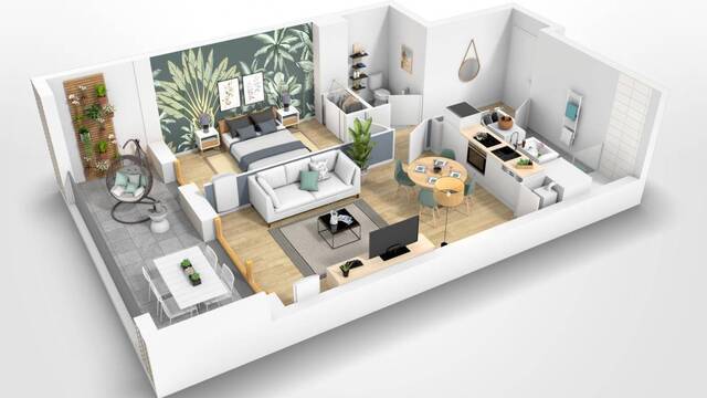 Location appartement t2 45 m² à Nantes (44100) Centre ville-Chantenay