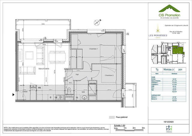 Vente appartement 3 pièces 72 m² à Séez (73700)