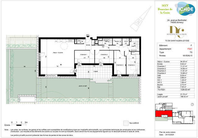 Vente appartement 5 pièces 129.03 m² à Saint-Alban-Leysse (73230)