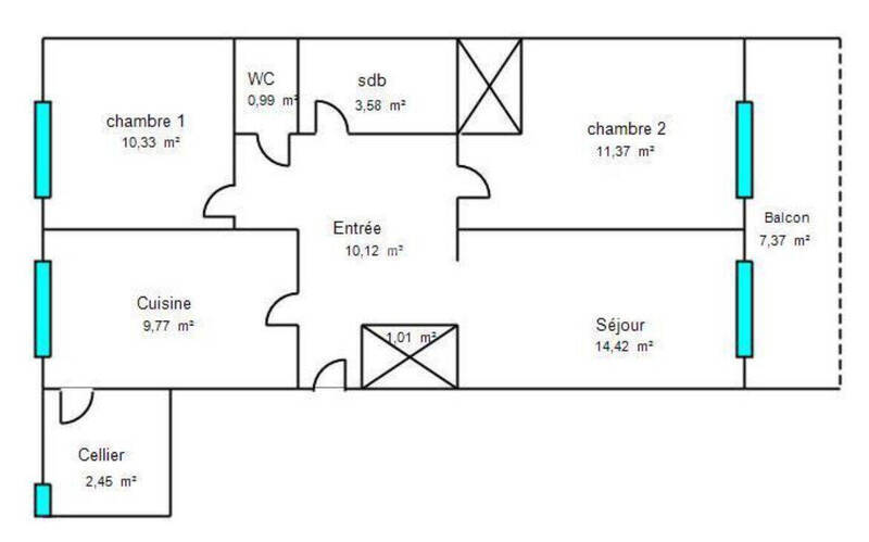 Vente appartement 3 pièces 63.03 m² à Mâcon 71000