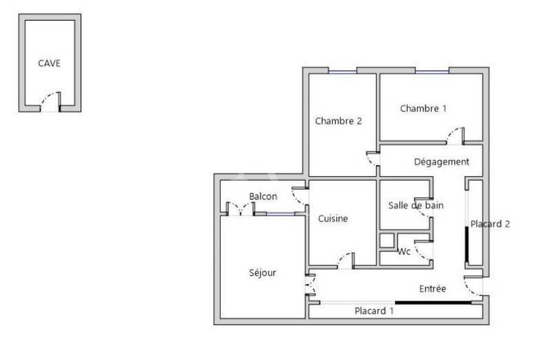 Vente appartement 3 pièces 68.16 m² à Mâcon 71000 Porte 12
