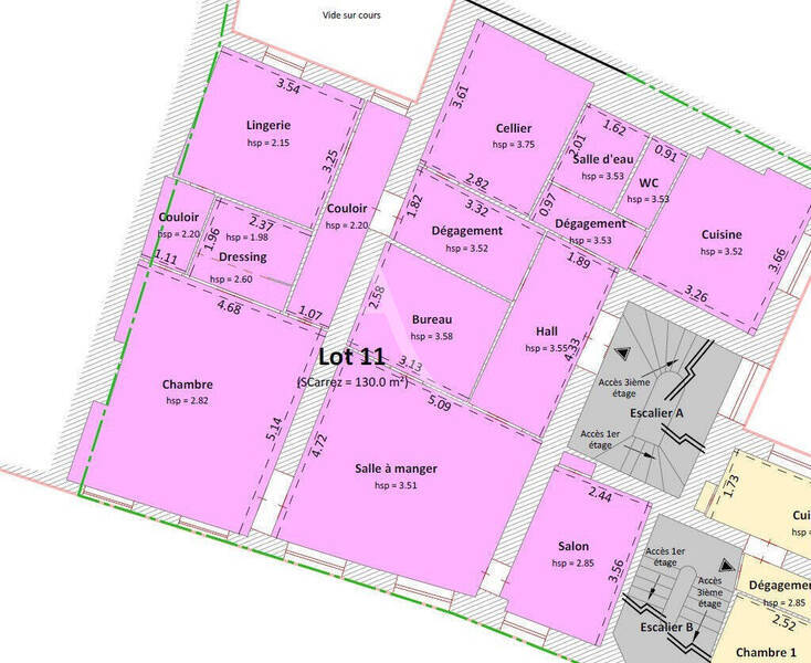 Vente appartement 5 pièces 130 m² à Mâcon 71000 Centre-ville