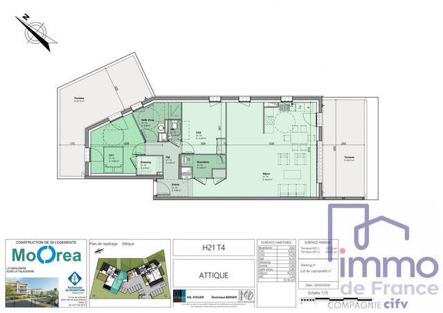 Vente Appartement 4 pièces 90 m² La Talaudière 42350