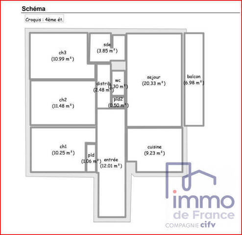 Vente Appartement 5 pièces 90.46 m² Le Puy-en-Velay 43000