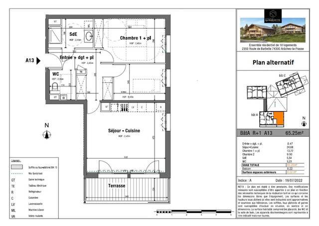 Vente Appartement t3 66.25 m² Les Carroz d'Arâches 74300