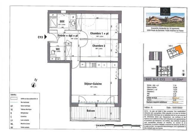 Vente Appartement t3 65.25 m² Les Carroz d'Arâches 74300