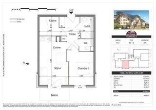 Sold Apartment 2 rooms 47 m² Saint-Gervais-les-Bains 74170 Centre