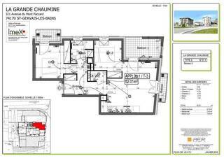 Sold Apartment 3 rooms 52 m² Saint-Gervais-les-Bains 74170 Centre