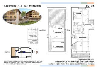 Vente Appartement t2 3 pièces 52.8 m² Les Contamines-Montjoie 74170 Centre