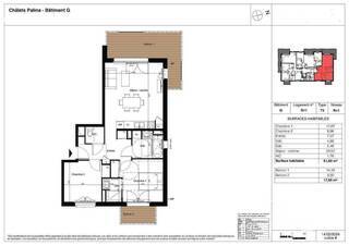 Vente Appartement t3 61.8 m² Les Contamines-Montjoie 74170 Proche village