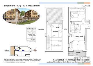 Vente Appartement t2 3 pièces 52.8 m² Les Contamines-Montjoie 74170 Centre