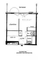 Vendu Appartement t2 23.02 m² Les Contamines-Montjoie 74170 Hameaux du Lay