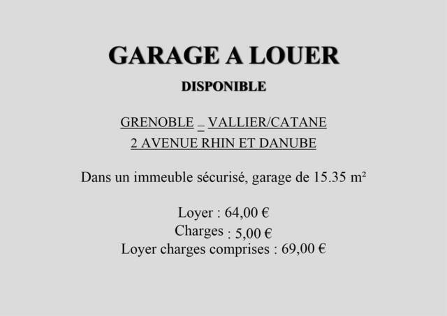 Rent Parking garage Grenoble 38100