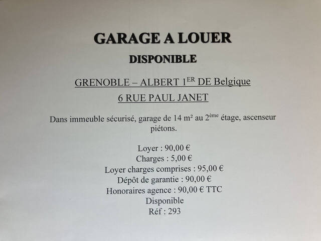 Location Parking Grenoble 38000