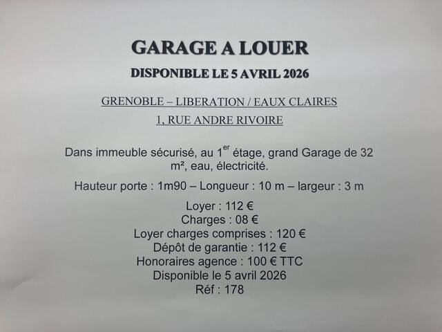 Location Parking Grenoble 38100