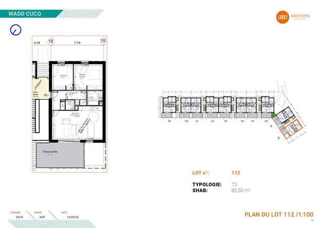 Vente Appartement 3 pièces 80.5 m² Cucq 62780