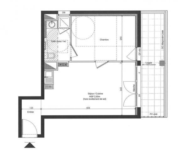 Location Appartement t2 39 m² Saint-Nazaire 44600 CENTRE VILLE - GARE