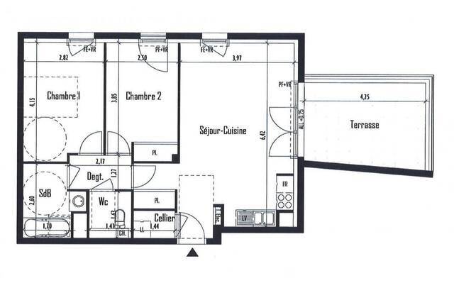 Location Appartement t3 60 m² Vertou 44120