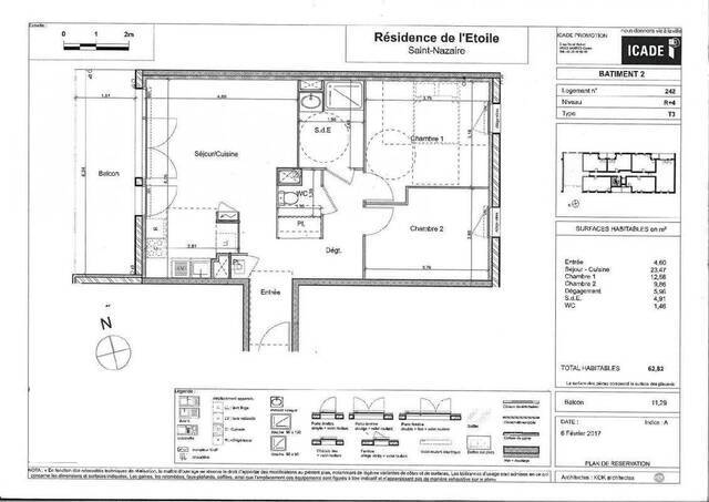 Location Appartement t3 62 m² Saint-Nazaire 44600 Hyper Centre