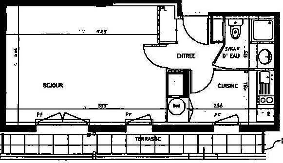 Location Appartement studio 1 pièce 33 m² Nantes 44100 Canclaux